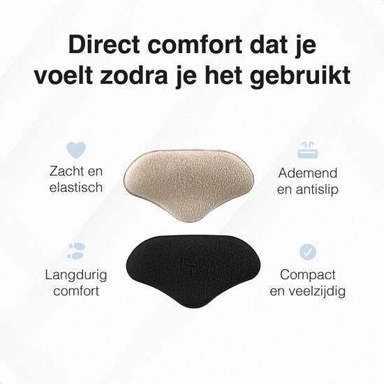 Protège-talon - 6 pièces - Talonnette - Orthèses - Semelle antidérapante - Contre les ampoules - Talonnettes - Talonnettes pour chaussures