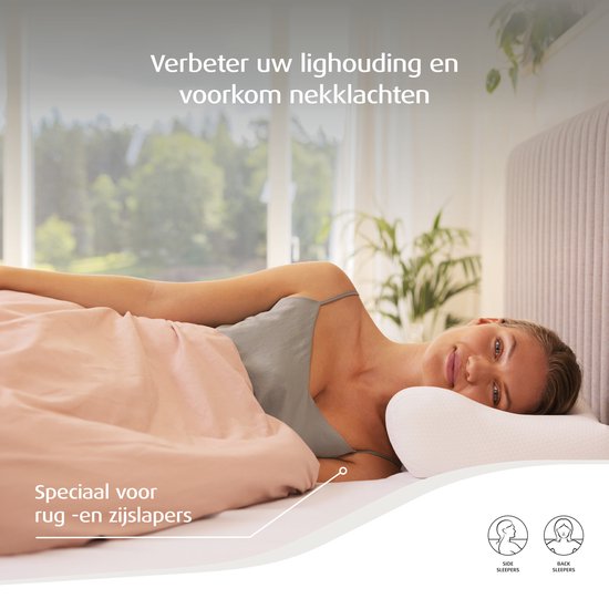 TEMPUR® Millennium™ Pillow - Oreiller en mousse à mémoire de forme - 64x32x11/6 cm - Dormeur latéral et dorsal