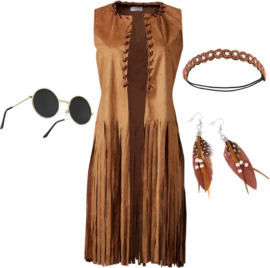 dressforfun - gilet hippie pour femme - XL - Costume carnaval - Halloween - Dress up - Party wear - Carnaval wear - Party - Party wear