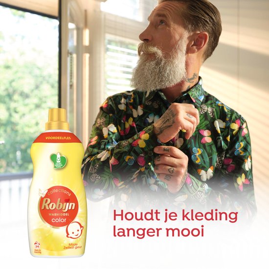 Robijn Klein & Krachtig Collections Color Zwitsal Détergent liquide 34 lavages