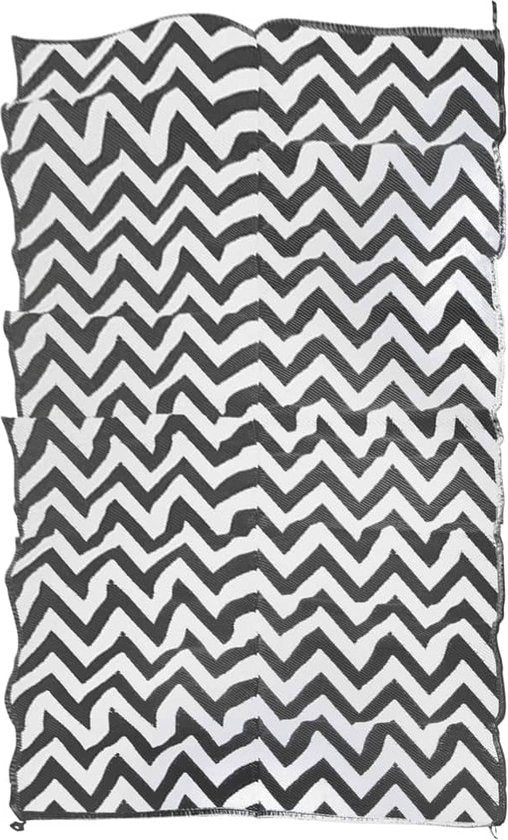 Bo-Camp - Tapis de sol - Wave - XL - Noir/blanc