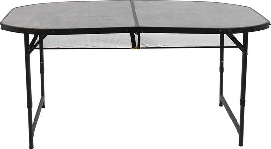 Bo-Camp - Industriel - Table - Northgate - Ovale - Modèle valise - 150x80 cm