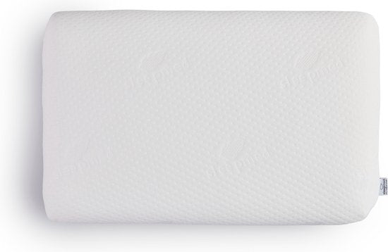 Oreiller réfrigérant SleepMed - 58x38x12 cm - 100% polyester - Blanc