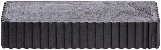 Light & Living Etagère murale Gatura Bois de manguier, 40cm - Noir