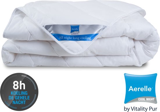 Couette d'été Vitality Pur Cool Night - 240x220 - Double - Rafraîchissante, légère et respirante - Aerelle® Advansa Fibre - Parfaite pour les nuits chaudes