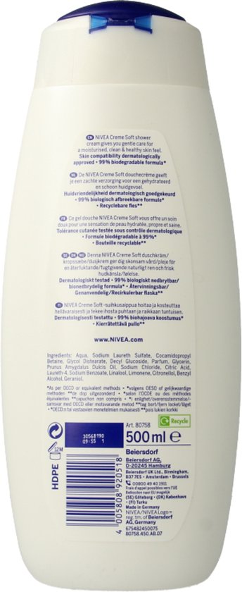 Nivea Shower Cream Soft 500 ml
