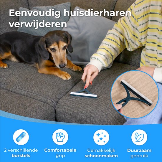 Nuvance - Épilateur pour animaux de compagnie - Épilateur pour chats - Épilateur pour chiens - Épilateur pour peluches - Bleu