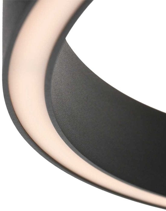 Steinhauer Exclusive - lampadaire - Mykty - noir - métal - Ø 40cm - LED - 4201ZW