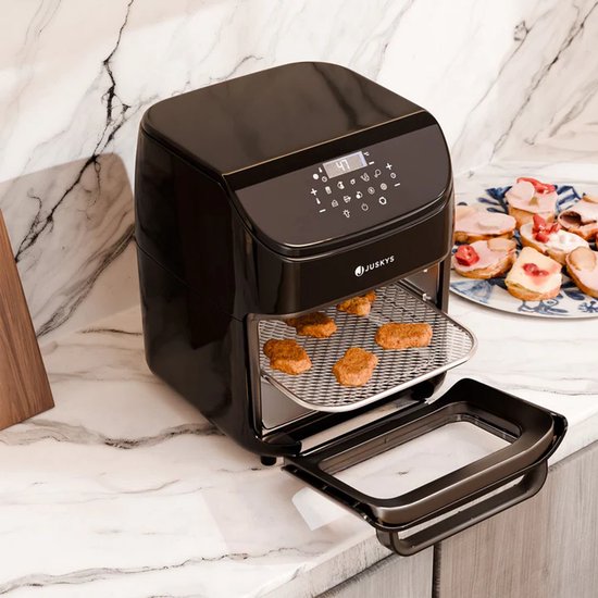 Airfryer / Friteuse à air chaud - 12L - 10 programmes inclus - Noir