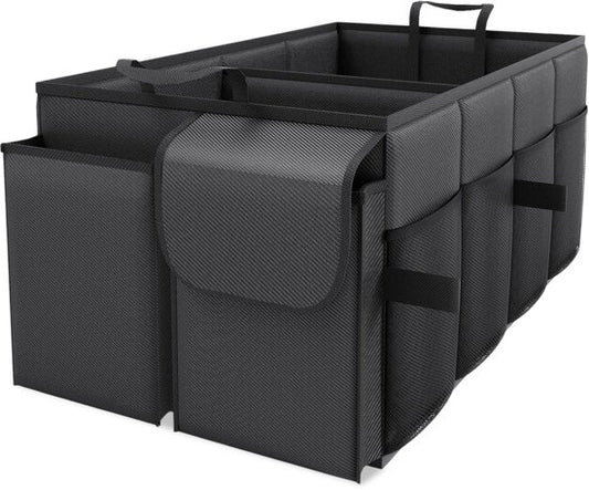 Boîte de rangement pour coffre de voiture - Organisateur - Accessoires - Pour la voiture - Organisateur voiture - Sac - Siège arrière - Noir - Luft