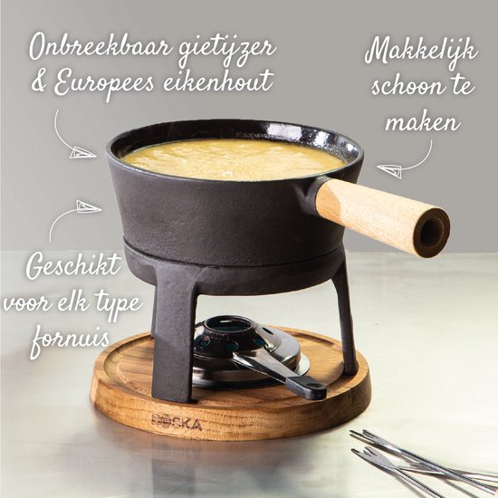 Boska Fondue Set Pro - Fondue au fromage - pour toute table de cuisson - 1.2 L