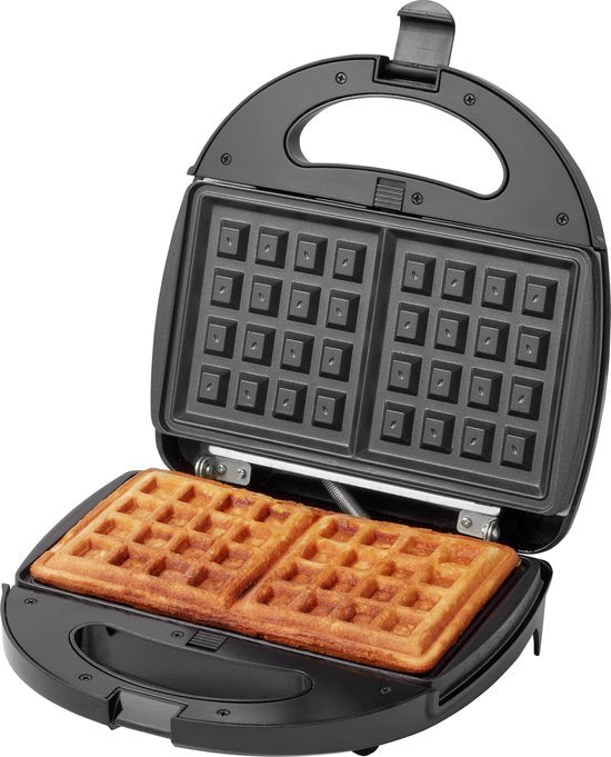 Tomado TGM2000B - Multigrill 3 en 1 - Avec plaques à sandwich et à gaufres - 750 watts - Noir
