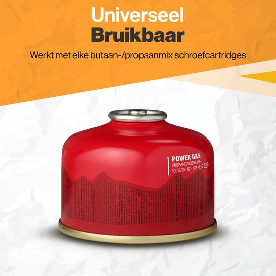 Ever Trex Ultra Light Gas Burner - Camping Cooker - Propane - 3000W - 47g - Mini - Small - On Gas - 1 Pits - Emergency - Emergency Package - Camping Gas - Gas Fire