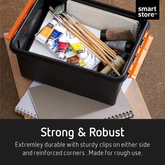 SmartStore™ Pro 31 Boîte de stockage 32L noir - Empilable et emboîtable - Approuvé pour les aliments - Boîte de stockage.