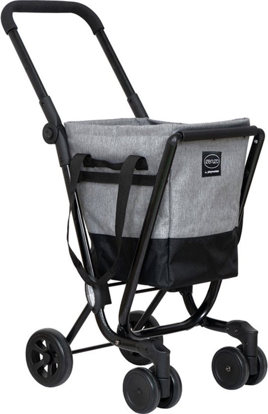 Ceruzo by Playmarket- Easy Go - Chariot de courses - Noir-Gris