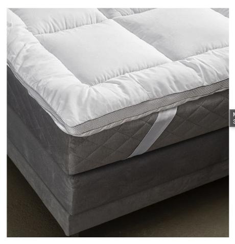 Sleeptime - Flor 3D Air Topper - 140x200x4 cm - Microfibre blanche - Avec terre de ventilation 3D et remplissage en fibre de gel - Antiallergique et rafraîchissant - Prolonge la durée de vie du matelas