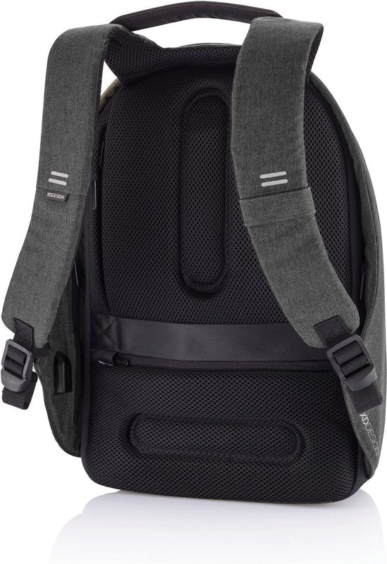 XD Design Bobby Hero XL - Sac à dos antivol pour ordinateur portable 21,5 litres - Noir - Résistant à l'eau - Avec port de charge USB - 17 pouces
