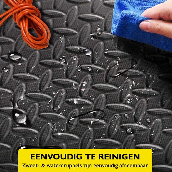 Zoluko Tapis de Puzzle - 30x30x1.2 cm - 48 pièces - 4.32m² - Tapis de Puzzle - Tapis de Puzzle - Tapis de jeu en mousse - Tapis de jeu pour bébé - Dalles en mousse - Dalles en caoutchouc - Dalles de piscine - Dalles de piscine - Dalles de sol - Tapis de g