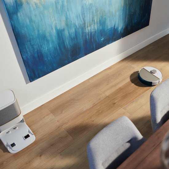 Philips HomeRun Aqua 7000 Series XU7100/02 - Aspirateur robot avec fonction de nettoyage - Station de charge incluse - Blanc/Or - App Connected