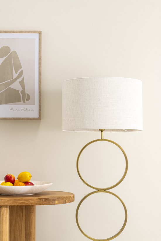 Abat-jour Cylindre - 45x45x28cm - Oslo lin offwhite