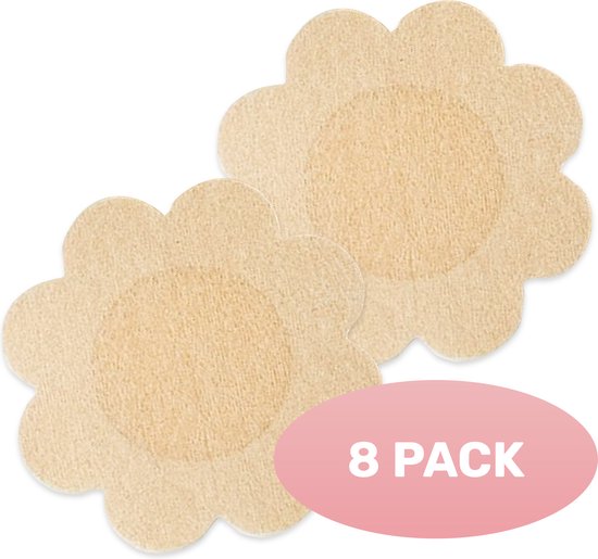 Couvre-mamelons doux et soyeux - 8 pièces - Mamelon - Autocollant - Sticker - Protecteur - Couvre - Soutien-gorge adhésif - Boob Tape