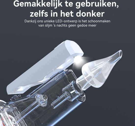 LAKOO Pro N2 Nasal Vacuum Cleaner - Nettoyeur nasal pour nouveau-nés - 9 niveaux d'aspiration - plus musique et lumière