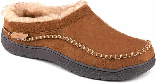 Chaussons Homme - Chaussons - Mocassins - Marron - Antidérapant - Taille 44/45 - Comfeet