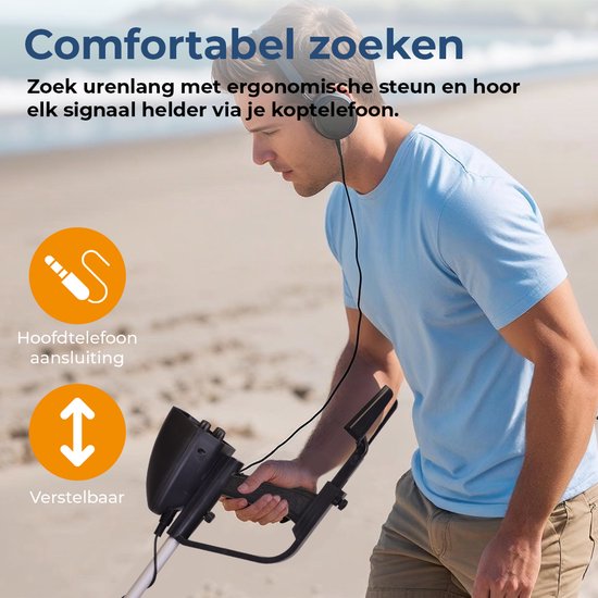 Détecteur de métaux Denver pour enfants et adultes - détection de métaux et d'or - étanche - MET117