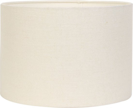 Light & Living Abat-jour cylindrique Livigno - Blanc d'œuf - Ø40x30cm - pour lampes de table, lampadaires, suspensions