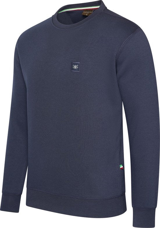 Cappuccino Italia - Pulls Hommes Pull Prato - Bleu - Taille XL