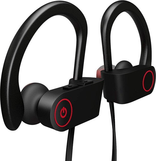 Ecouteurs Bluetooth intra-auriculaires sans fil, Casque de sport - Casque sans fil - noir/rouge U8