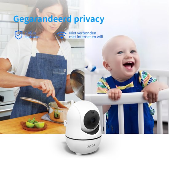 Lakoo BabyGuard EXTENSION'S SET HD PRO - Babyphone avec caméra - 1080p Full HD
