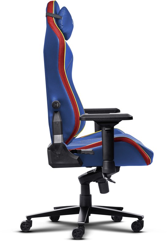 Trust GXT 721SM Ruya Pro Superman Edition - Premium Gaming Chair - Coussin pour la nuque - Support dorsal réglable - Hauteur réglable - Dossier et accoudoirs réglables - Superman Blue