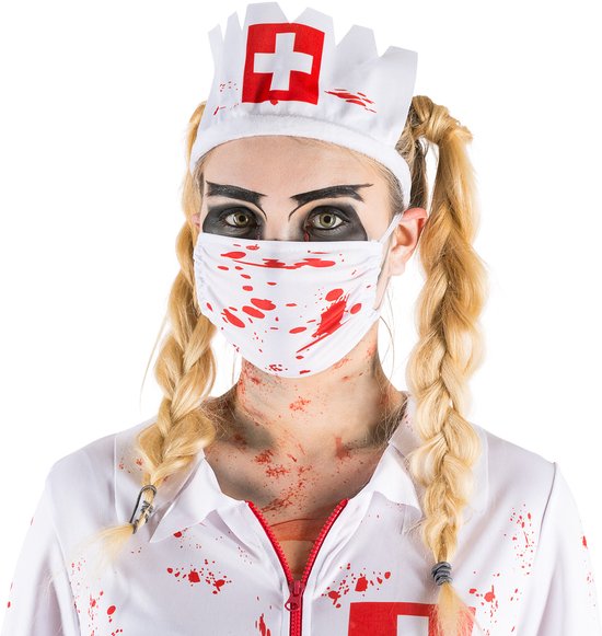 Dressforfun déguisement femme infirmière zombie sexy M - déguisement halloween déguisement fête déguisement carnaval déguisement fête déguisement carnaval - 300063