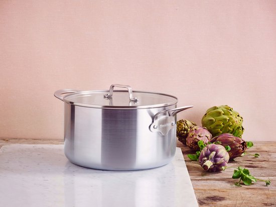 Mauviel 1830 - Marmite - 24 cm - Acier inoxydable - toutes sources de chaleur