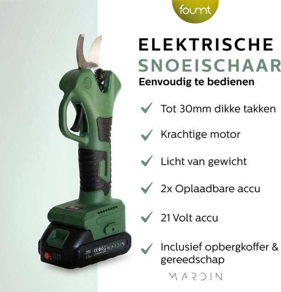 Sécateur électrique - Vert