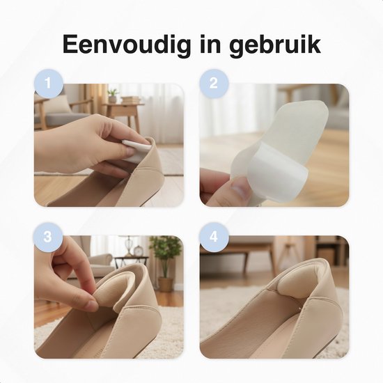 Protège-talon - 6 pièces - Talonnette - Orthèses - Semelle antidérapante - Contre les ampoules - Talonnettes - Talonnettes pour chaussures