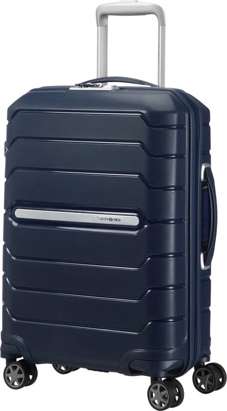 Valise cabine - Samsonite Flux - avec Extension - Polypropylène - Bleu Marine