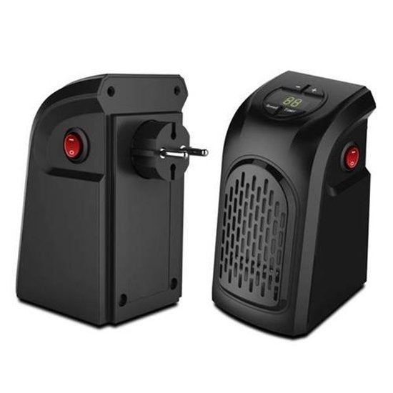 Ontel Handy Heater - Mini chauffage électrique pour prise de courant - 500W - Réchaud compact avec télécommande - Mini chauffage