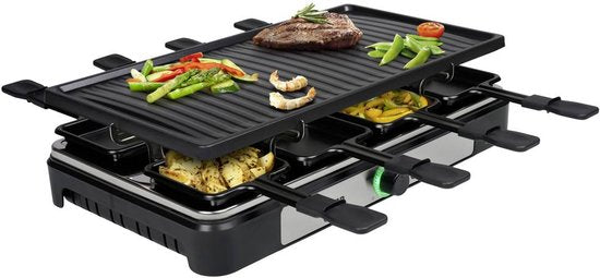 Tristar Gourmet Set - RA-2746 - 1400W - Gril 8 personnes - Inclut 8 poêles - Sans PFAS
