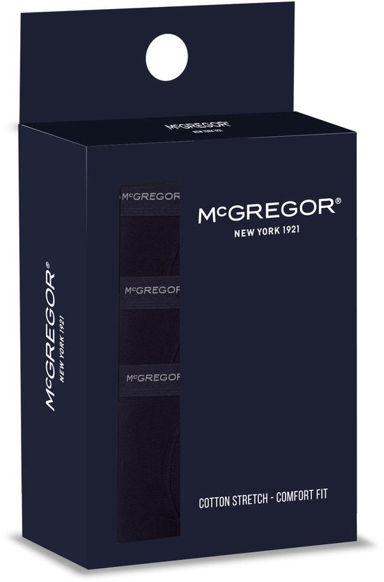 McGregor - Caleçons 3-pack Boxers pour hommes - Bleu - Taille L