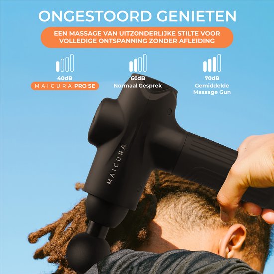 Maicura PRO SE - Pistolet de massage - Professionnel - Appareil de massage - Pistolet de massage - 10 têtes de massage