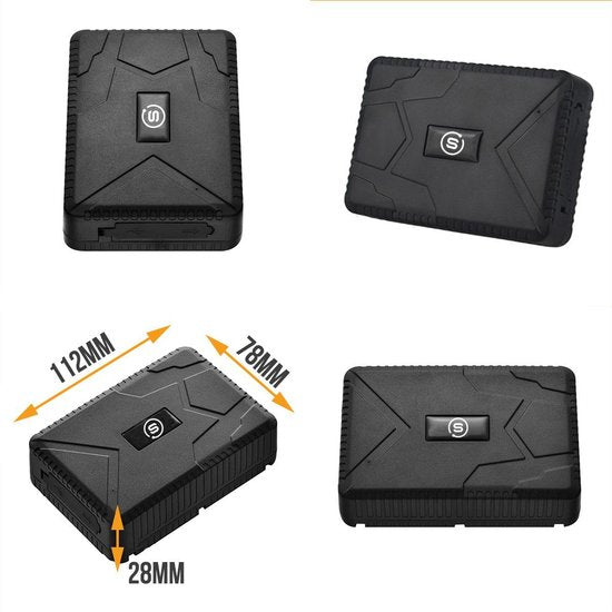 Strex GPS Tracker | Temps réel avec application | Batterie 120 jours | Étanchéité IP65 | Sans fil | Sans abonnement | Manuel en néerlandais | Système de localisation pour voiture, moto, bateau, camping-car, scooter, bagages et plus encore !