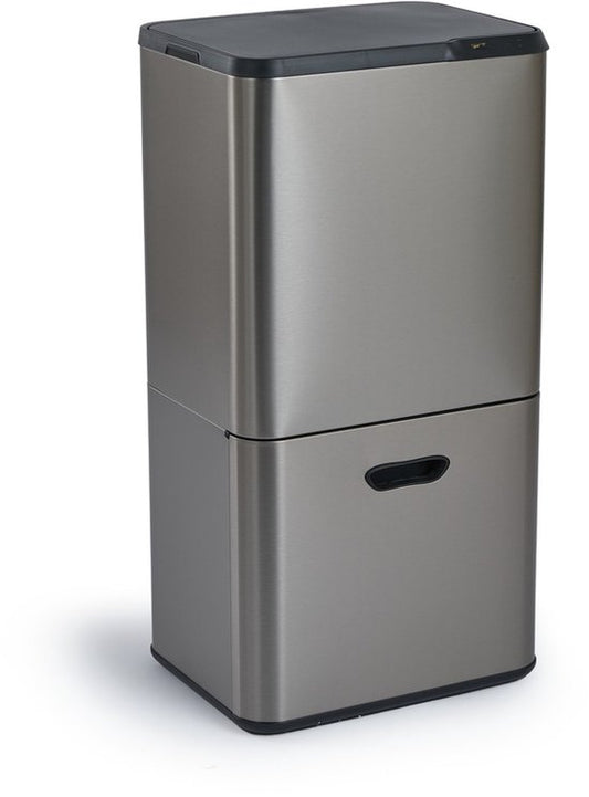 Umuzi Cleaning Bin 63L - Sensor - Metal Grey - 30.5x41x78cm