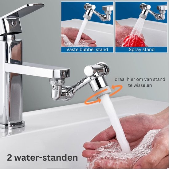 Urban State extension de robinet - Fixation de robinet - extension de robinet - rotation 1080° - universelle