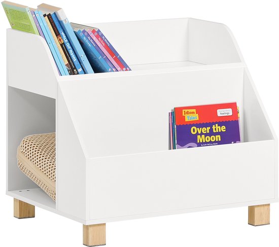 SoBuy KMB54-W Bibliothèque pour enfants - Etagère de rangement blanche pour jouets et livres