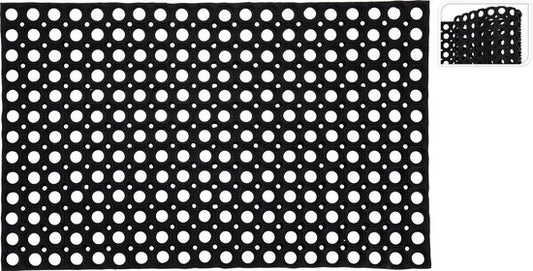 Paillasson - 50 x 80 cm - Noir avec trous