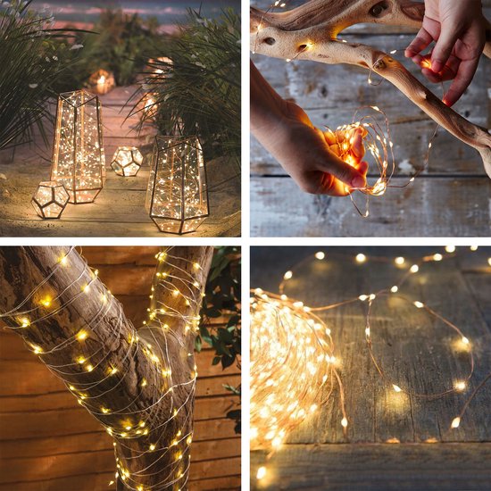 Happy Goods Solar Solar Garden Lights - 200 LED Outdoor Light String - 20 m - Fairy Lights - Outdoor Lighting Garland - Light strings