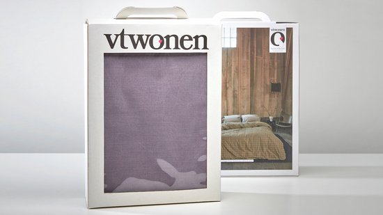 vtwonen Housse de couette Earth - Single - 140x200/220 - Dark Blue