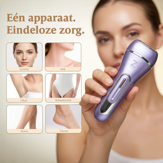 Rasoir pour femmes - rasoir 7 en 1 - épilateur - masseur facial - éliminateur de callosités - étanche - ligne de bikini - Zeri
